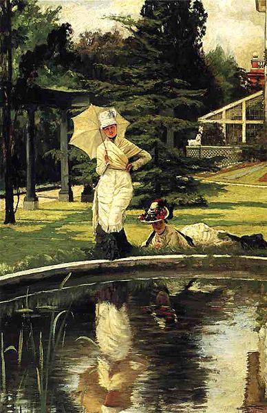 James Joseph Jacques Tissot In an English Garden china oil painting image